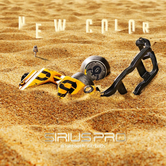 Gravastar Sirius Pro P9 TWS Earbuds - War Damage Yellow Gravastar Sirius Pro P9 TWS Earbuds - War Damage Yellow
