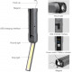 Porodo Lifestyle Outdoor 5W Flashlight with Foldable Stand - Black/Sandy Brown