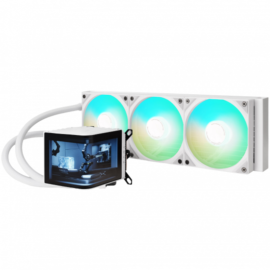 TRYX PANORAMA 360mm AIO Liquid CPU Cooler ARGB - White TRYX PANORAMA 360mm AIO Liquid CPU Cooler ARGB - White