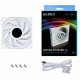 Lian Li TL-LCD 120 1pc ARGB Reverse Fans - White Lian Li TL-LCD 120 1pc ARGB Reverse Fans - White