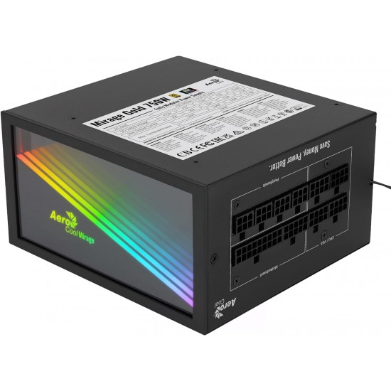 Aerocool Mirage 750w 80 PLUS Gold Fully modular PSU Aerocool Mirage 750w 80 PLUS Gold Fully modular PSU