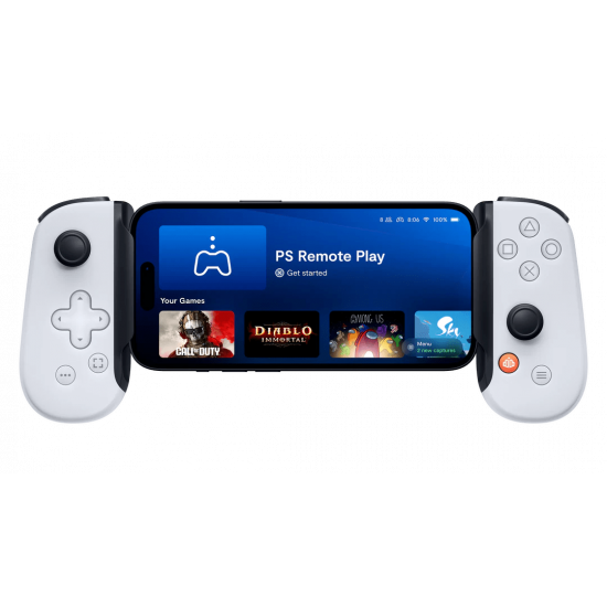 Backbone One iPhone Mobile Gaming Controller - PlayStation Edition - White Backbone One iPhone Mobile Gaming Controller - PlayStation Edition - White