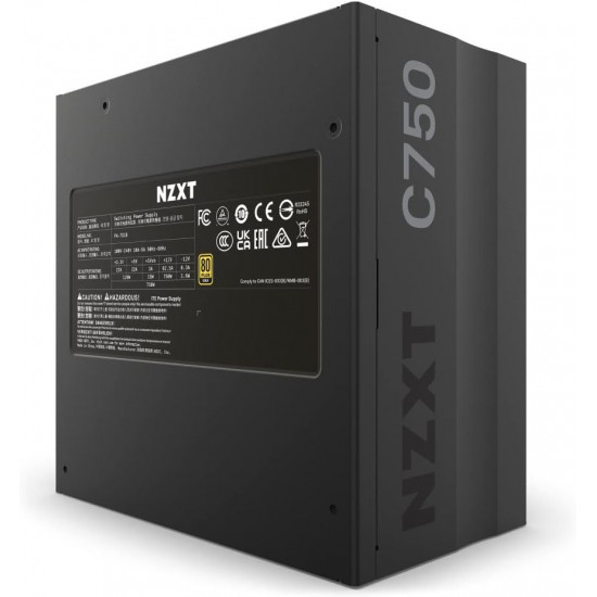 NZXT C Series C750 - 750w - PSU 80 Plus Bronze - NON Modular - PSU NZXT C Series C750 - 750w - PSU 80 Plus Bronze - NON Modular - PSU
