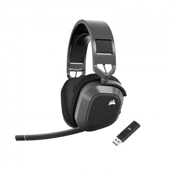 Corsair HS80 Max Steel Wireless Gaming Headset - Carbon Grey
