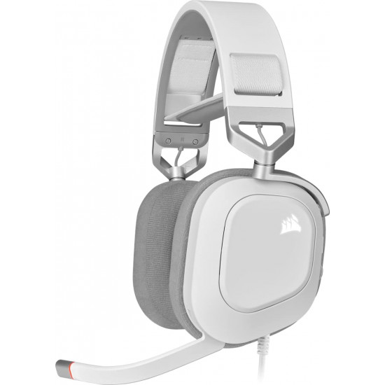 Corsair HS80 RGB USB Premium Wired 7.1 Gaming Headset - White Corsair HS80 RGB USB Premium Wired 7.1 Gaming Headset - White