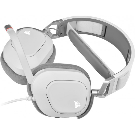 Corsair HS80 RGB USB Premium Wired 7.1 Gaming Headset - White Corsair HS80 RGB USB Premium Wired 7.1 Gaming Headset - White
