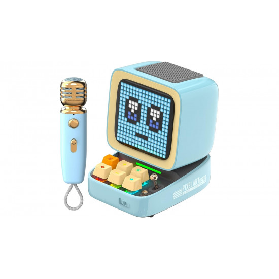 Divoom DitooMic Bluetooth Speaker Microphone Karaoke Function - Blue Divoom DitooMic Bluetooth Speaker Microphone Karaoke Function - Blue