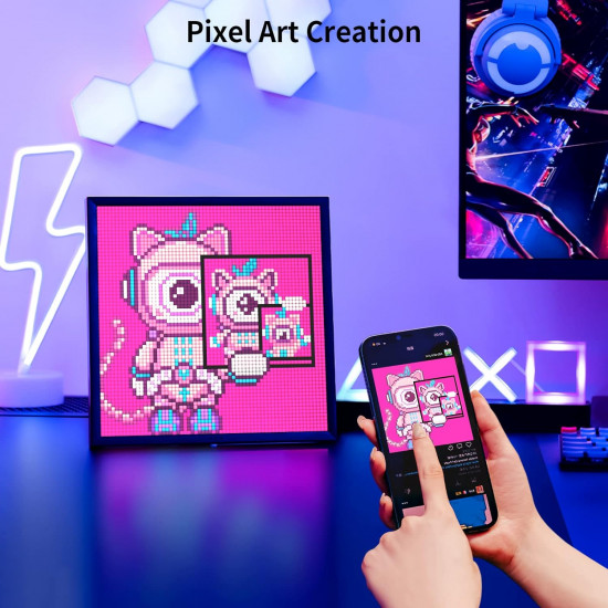 Divoom Pixoo 64 X 64 Digital Frame Display Divoom Pixoo 64 X 64 Digital Frame Display