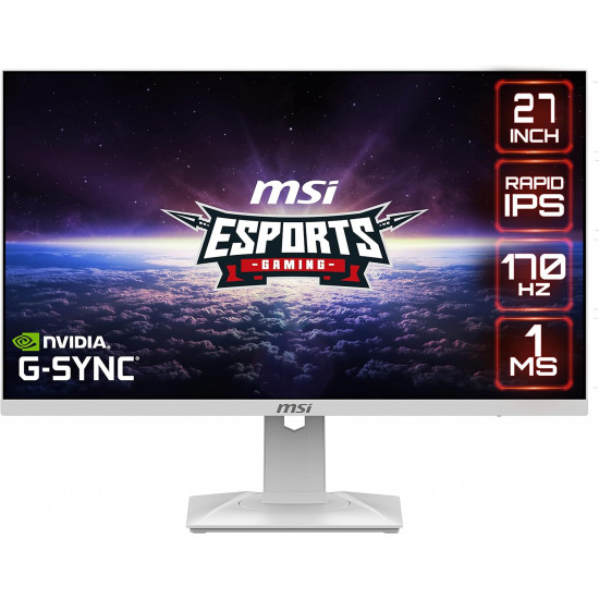 MSI G274QRFW 27" - 2K - 170Hz - 1ms - IPS Gaming Monitor - White