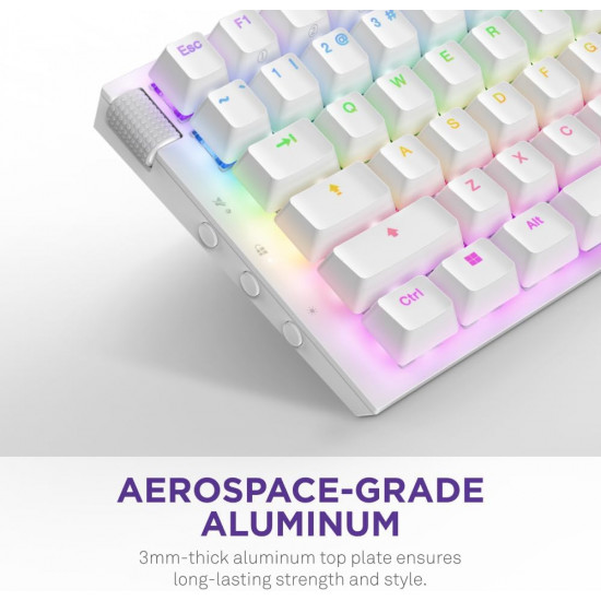 NZXT Function 2 Mini TKL Keyboard - White NZXT Function 2 Mini TKL Keyboard - White