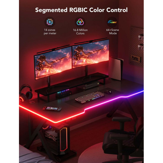 Govee RGBIC LED Neon Rope Lights for Desks Govee RGBIC LED Neon Rope Lights for Desks