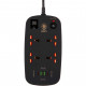 Green Lion 4 AC 2 USB & 2 USB-C PD 40W Multiport Smart Power Socket 3500W 3M - Black