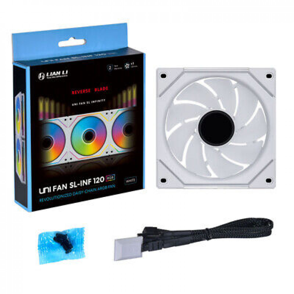 Lian Li Uni Fan SL-Infinity 120-1 Reverse fans - White