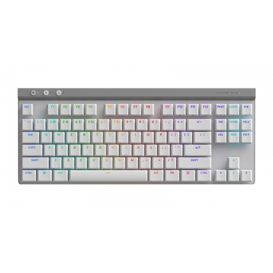 Logitech G515 TKL Lightspeed Wireless Gaming Keyboard (Tactile) - White