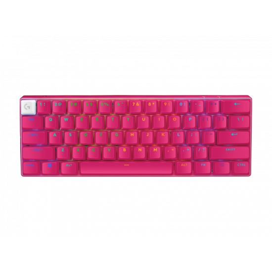 Logitech Pro X 60 Lightspeed Wireless Gaming Keyboard (Tactile) - Magenta Logitech Pro X 60 Lightspeed Wireless Gaming Keyboard (Tactile) - Magenta