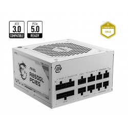 MSI - MAG A850GL PCIE5 - 850w - 80 Plus Gold - Modular - PSU - White MSI - MAG A850GL PCIE5 - 850w - 80 Plus Gold - Modular - PSU - White