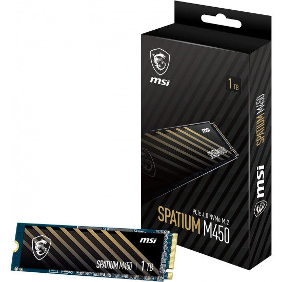 Msi Spatium M450 PCIe 4.0 NVMe M.2 - 1TB Msi Spatium M450 PCIe 4.0 NVMe M.2 - 1TB