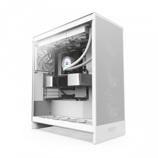 NZXT H7 Flow ATX mid tower case - White