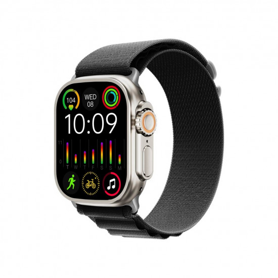 Porodo Blue Supremo Smart Watch Black Dial + Black Silicon Strap & Black Alpine Porodo Blue Supremo Smart Watch Black Dial + Black Silicon Strap & Black Alpine