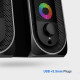 Porodo Gaming Stereo Speakers 10W - Black Porodo Gaming Stereo Speakers 10W - Black
