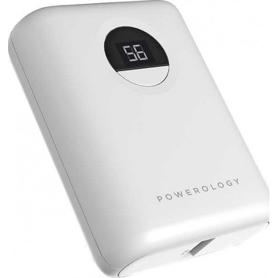 Powerology Ultra-Compact Power Bank 10000mAh PD 20W - White