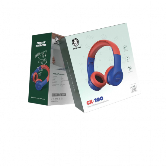 Green Lion Gk-100 Kid Headphone 1 - Blue/Red Green Lion Gk-100 Kid Headphone 1 - Blue/Red