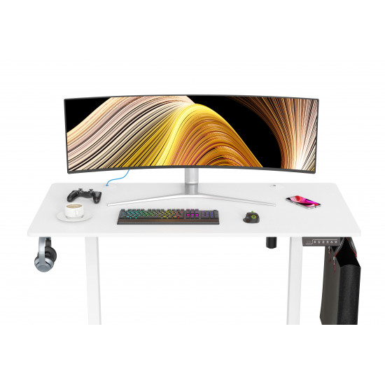 Devo gaming table - AGR Lite (120x60) - White Devo gaming table - AGR Lite (120x60) - White