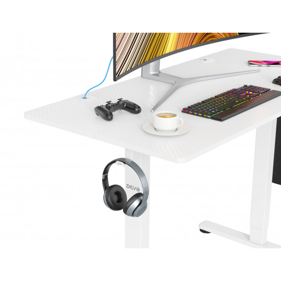 Devo gaming table - AGR Lite (120x60) - White Devo gaming table - AGR Lite (120x60) - White