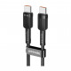 Porodo 50W Dual Port Car Charger PD 20W QC 30W with C to C Cable - Black Porodo 50W Dual Port Car Charger PD 20W QC 30W with C to C Cable - Black