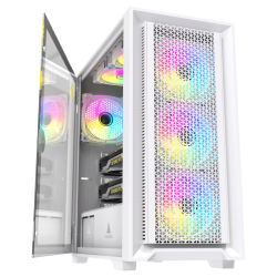 Tempest A370 ATX 4xARGB Fans case - White Tempest A370 ATX 4xARGB Fans case - White
