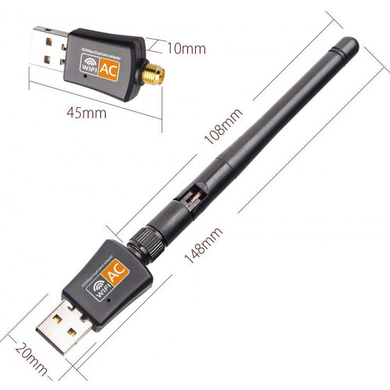 USB Wifi Adapter 600mbps