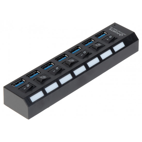 USB3.0 hub to 7 x USB3.0 Ports with single switch to control USB3.0 hub to 7 x USB3.0 Ports with single switch to control