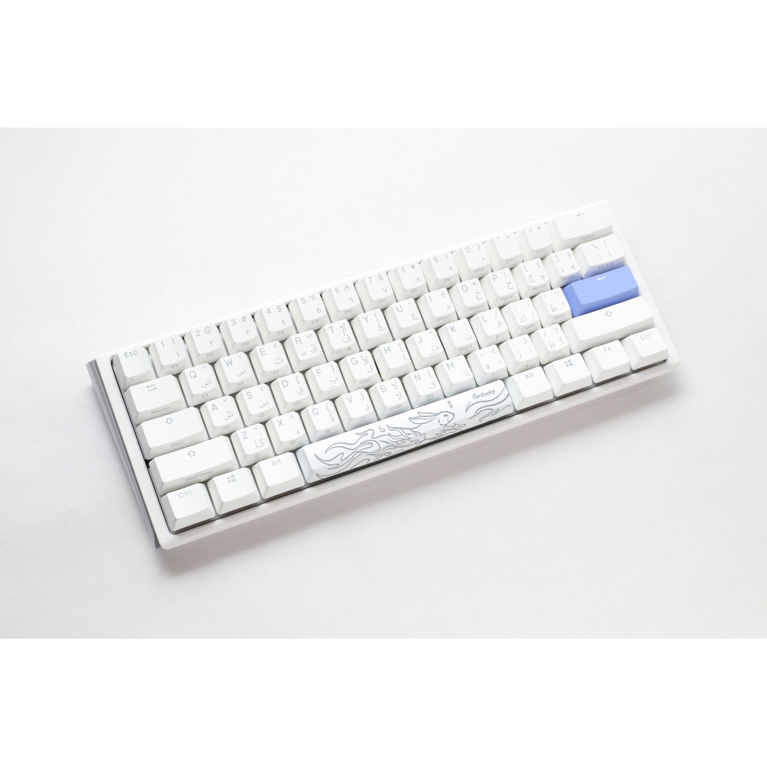 Ducky One 3 Mini - Arabic - Blue Switch - White