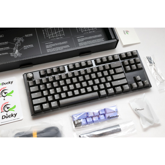 Ducky One 3 RGB TKL - Arabic - Cherry Red - Black