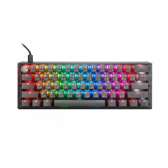 Ducky One 3 Aura Black Mini - Arabic - Red Switch - Black Ducky One 3 Aura Black Mini - Arabic - Red Switch - Black