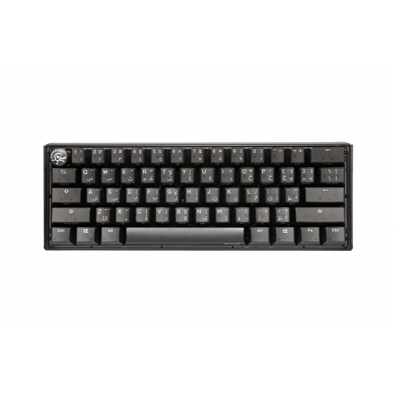 Ducky One 3 Aura Black Mini - Arabic - Red Switch - Black Ducky One 3 Aura Black Mini - Arabic - Red Switch - Black
