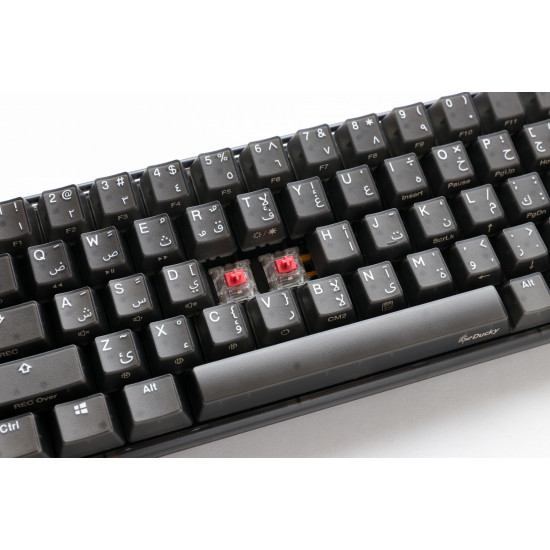 Ducky One 3 Aura Black Mini - Arabic - Silent Red Switch - Black