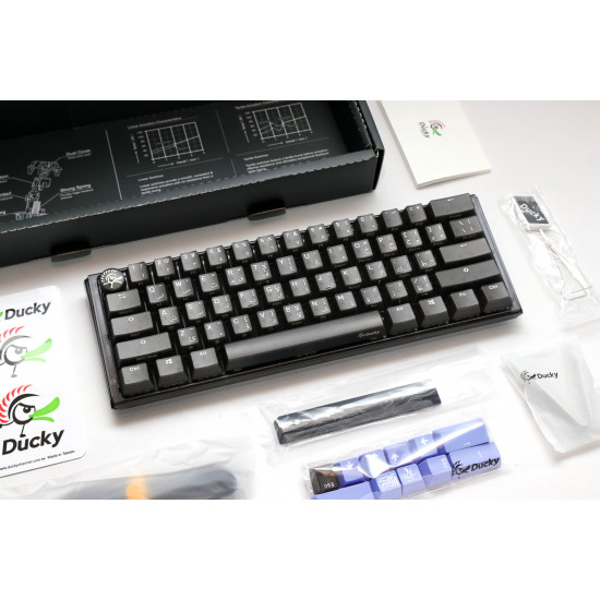 Ducky One 3 Aura Black Mini - Arabic - Red Switch - Black