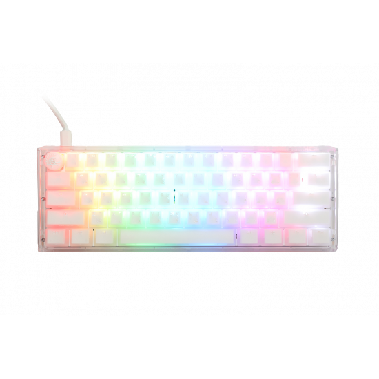 Ducky One 3 Aura White Mini - Arabic - Red Switch - White Ducky One 3 Aura White Mini - Arabic - Red Switch - White