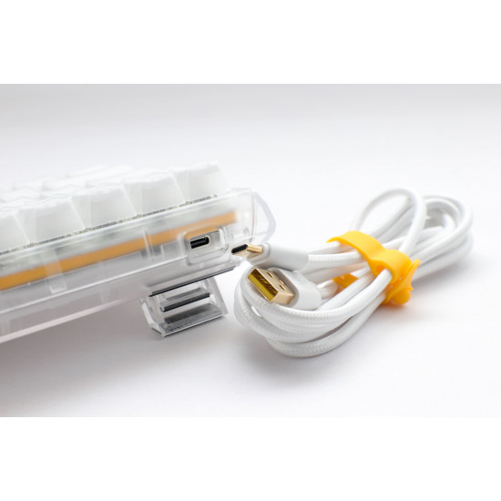 Ducky One 3 Aura White Mini - Arabic - Red Switch - White