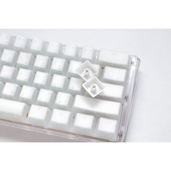 Ducky One 3 Aura White Mini - Arabic - Red Switch - White