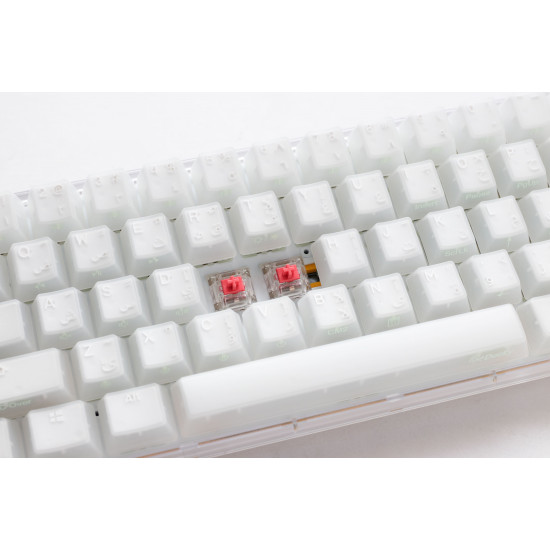 Ducky One 3 Aura White Mini - Arabic - Red Switch - White