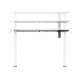 Devo Gaming Table - Agr Lite Frame - White