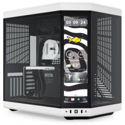 HYTE Y70 ATX Dual Chamber Mid-Tower Case - Stanly Black / White