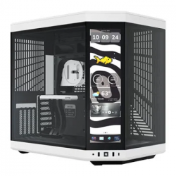 HYTE Y70 Touch Infinite Dual Chamber ATX Mid-Tower Case - Black / White