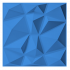 3D Wall Panel Diamond 50x50 - 12 pcs set - Blue ( 12 قطعه )