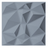 3D Wall Panel Diamond 50x50 - 12 pcs set - Silver ( 12 قطعه )