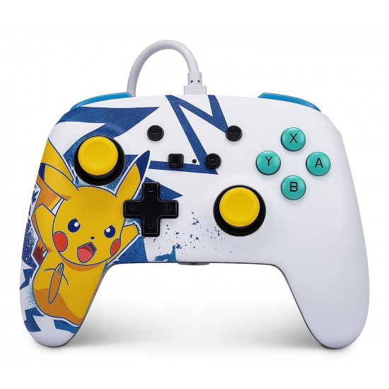 Nintendo Switch PowerA Enhanced Wired Controller - Pikachu High Voltage Nintendo Switch PowerA Enhanced Wired Controller - Pikachu High Voltage