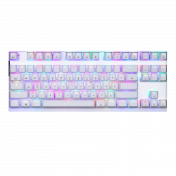 Devo Gaming Keyboard - ST80 White - Blue Switch