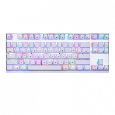 Devo Gaming Keyboard - ST80 White - Red Switch